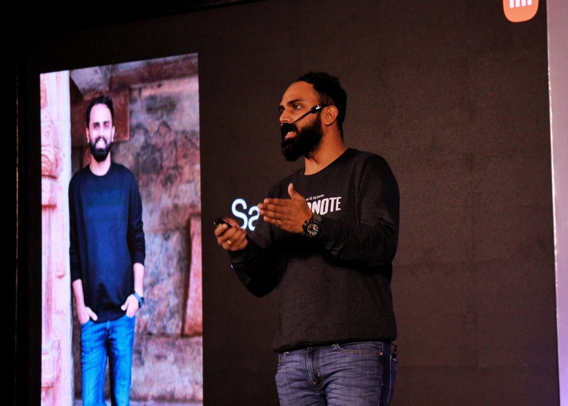 Sarthak Sahu on stage